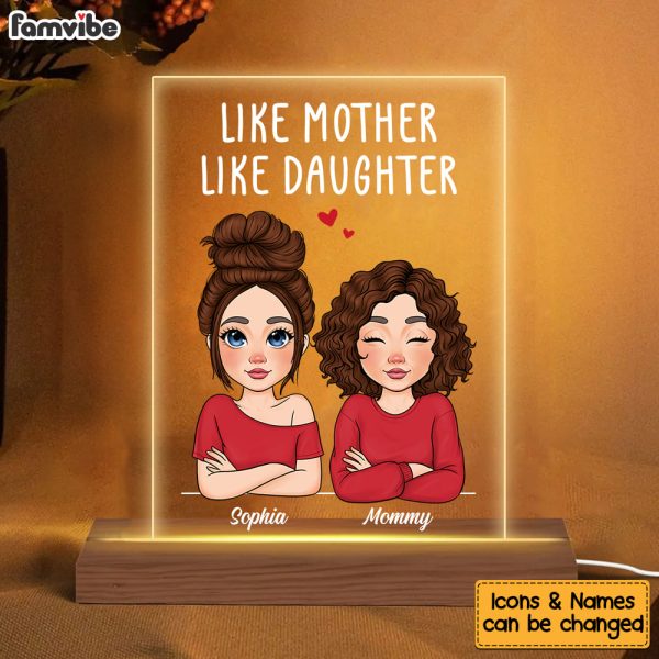 Personalized Mother And Daughter Plaque LED Lamp Night Light 23417 Sale - Image 2
