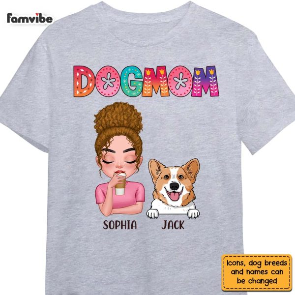 Personalized Dog Mom Colorful Shirt - Hoodie - Sweatshirt 23655 Cheap - Image 4