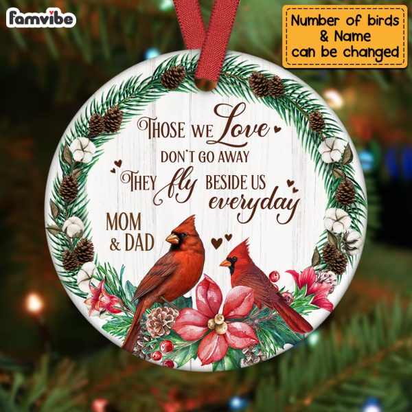 Personalized Cardinal Memo Those We Love Circle Ornament OB261 23O69 on Sale - Image 5
