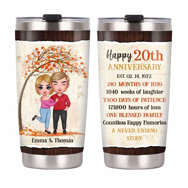 Personalized Anniversary Steel Tumbler JL212 30O31 For Cheap