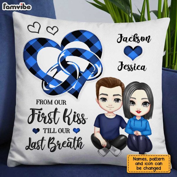 Personalized Couple Heart Ring Pillow JL306 30O31 Sale - Image 4