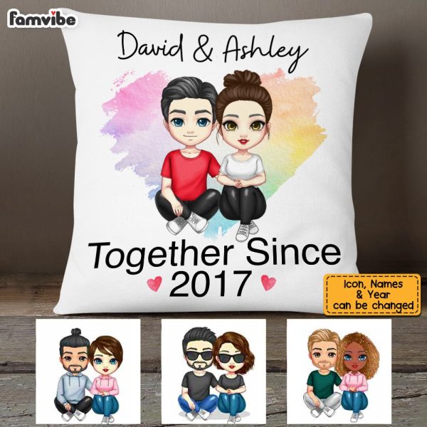 Personalized Couple Together Since Pillow JL281 30O53 For Sale - Image 3