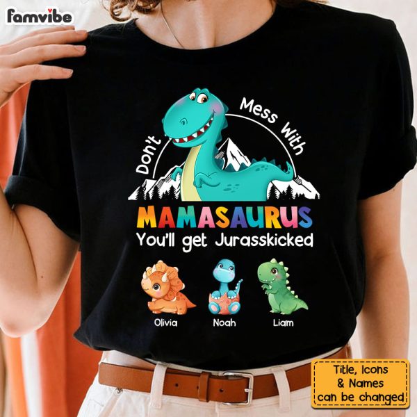 Personalized Gift Mamasaurus Shirt - Hoodie - Sweatshirt 23730 For Cheap - Image 5