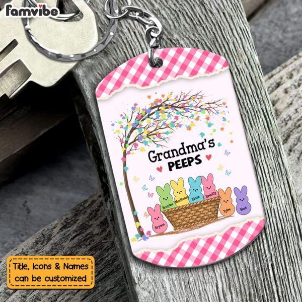 Personalized Gift Grandma Bunny Easter Aluminum Keychain 23411 For Cheap - Image 4