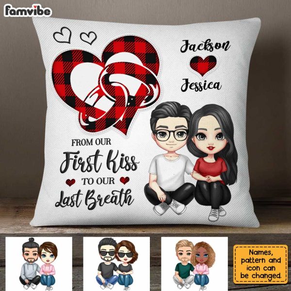 Personalized Couple Heart Ring Pillow JL306 30O31 Sale - Image 2