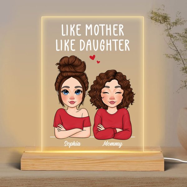 Personalized Mother And Daughter Plaque LED Lamp Night Light 23417 Sale