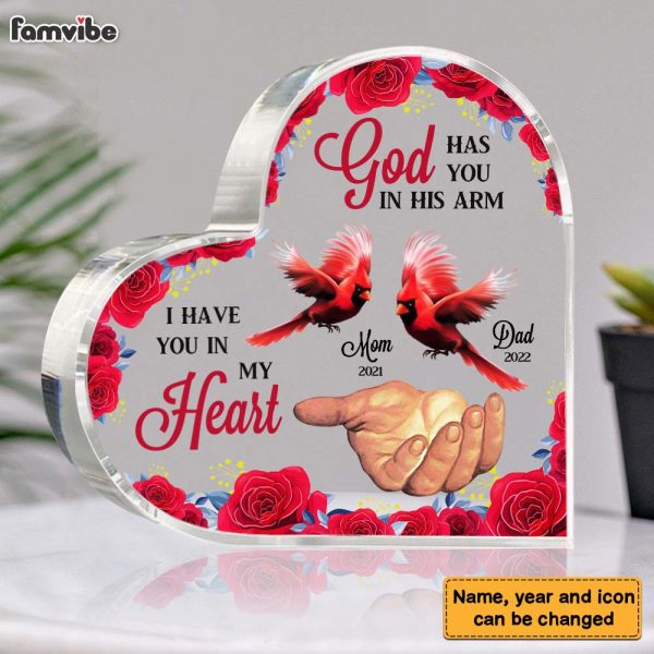Personalized God Has You In His Arm Cardinals Memorial Acrylic Plaque 22729 Online Sale - Image 4