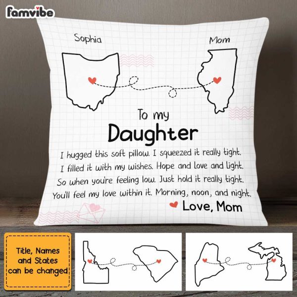 Personalized Daughter Hug This Drawing Pillow JL299 30O47 Supply - Image 3