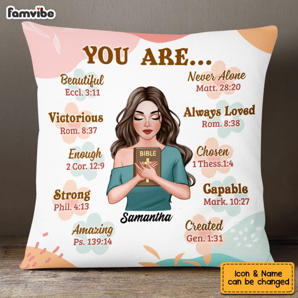 Personalized Gift For Daughter You Are Bible Verses Pillow 22685 Online Sale - Image 2