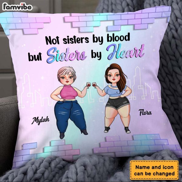 Personalized Friends Not Sisters By Blood But Sisters By Heart Pillow 22663 For Cheap - Image 5