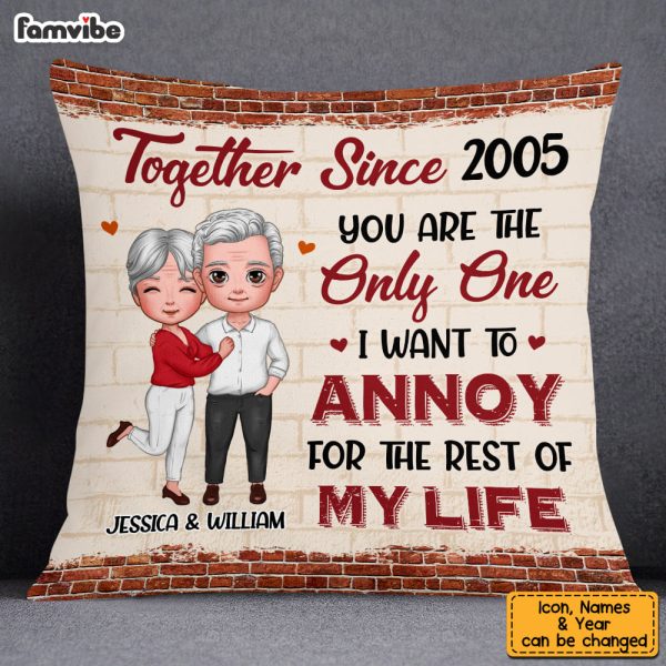 Personalized Couple Annoy For The Rest Of My Life Pillow DB11 30O53 For Cheap - Image 3