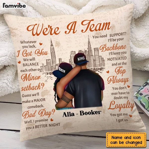 Personalized Couple We re A Team Pillow DB23 36O28 For Cheap - Image 5