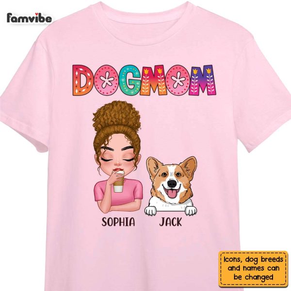 Personalized Dog Mom Colorful Shirt - Hoodie - Sweatshirt 23655 Cheap - Image 5