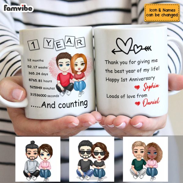 Personalized 1st Anniversary Mug JL141 32O53 Discount - Image 3