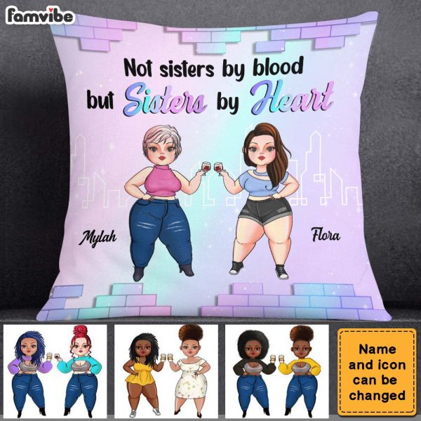 Personalized Friends Not Sisters By Blood But Sisters By Heart Pillow 22663 For Cheap - Image 4