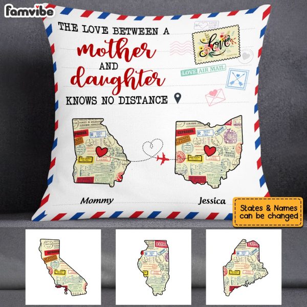 Personalized Mother And Daughter Long Distance Pillow AG94 32O53 Online - Image 4