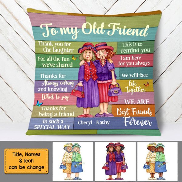 Personalized Thank For Old Friends Forever Pillow OB252 32O58 Sale - Image 3