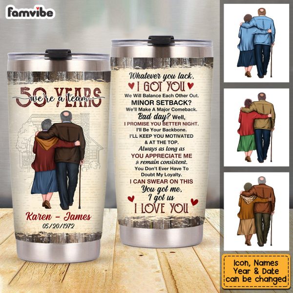 Personalized Anniversary We re A Team Steel Tumbler JN283 32O53 Online Sale - Image 3