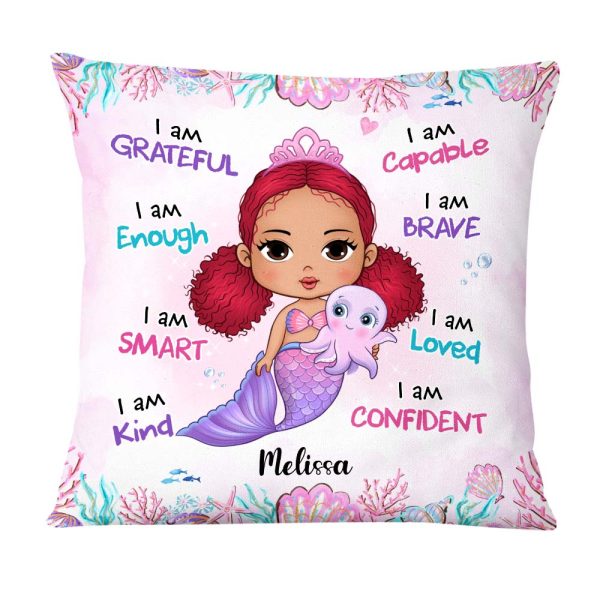 Personalized Gift For Granddaughter Mermaid I Am Kind Pillow 24010 For Discount
