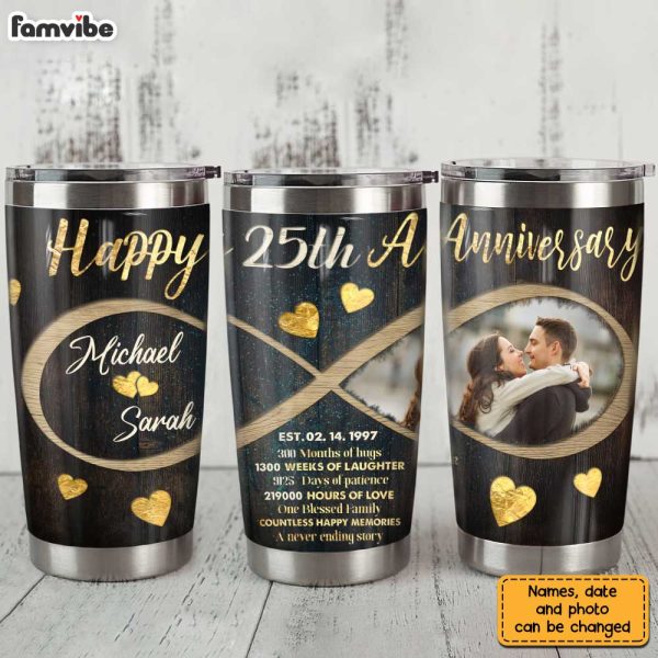 Personalized Anniversary Photo Steel Tumbler JL219 30O31 Online - Image 2