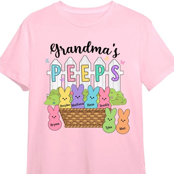Personalized Grandma Peeps Easter Shirt - Hoodie - Sweatshirt 23548 For Cheap - Image 5
