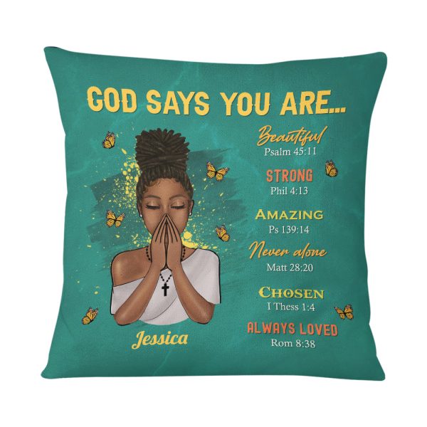 Personalized You Are Daughter Bible Verses Pillow NB285 36O73 For Sale