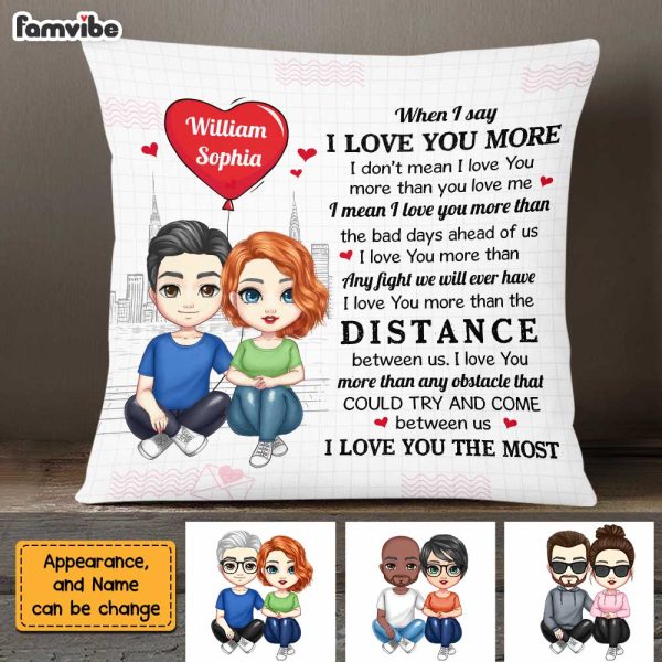 Personalized Couple I Love You The Most  Pillow JL303 32O47 Online - Image 4
