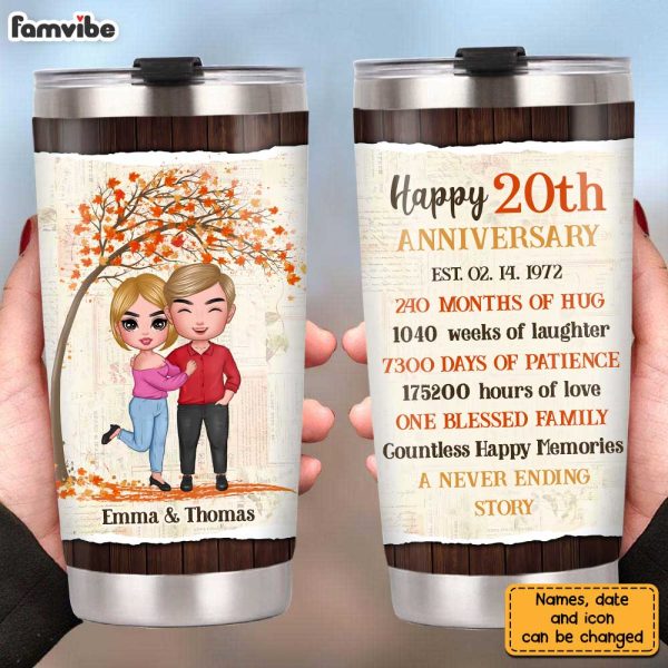 Personalized Anniversary Steel Tumbler JL212 30O31 For Cheap - Image 4