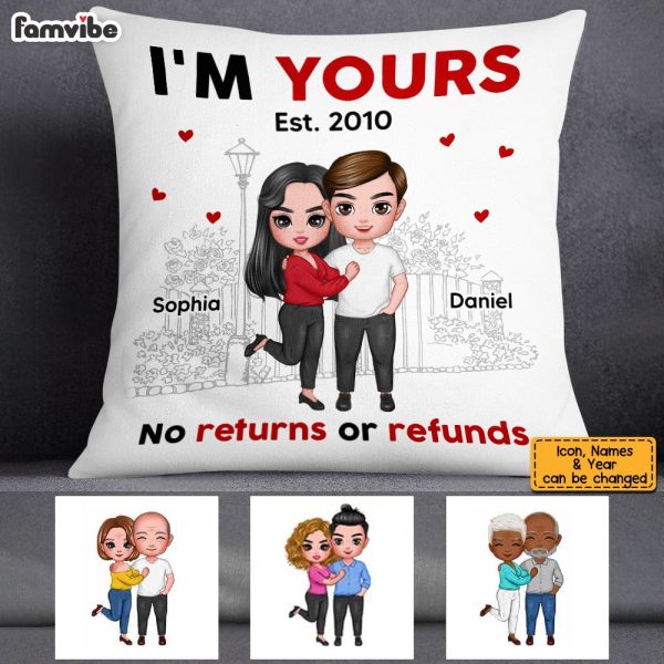 Personalized Couple I m Yours Pillow JL213 23O53 Online Sale - Image 4