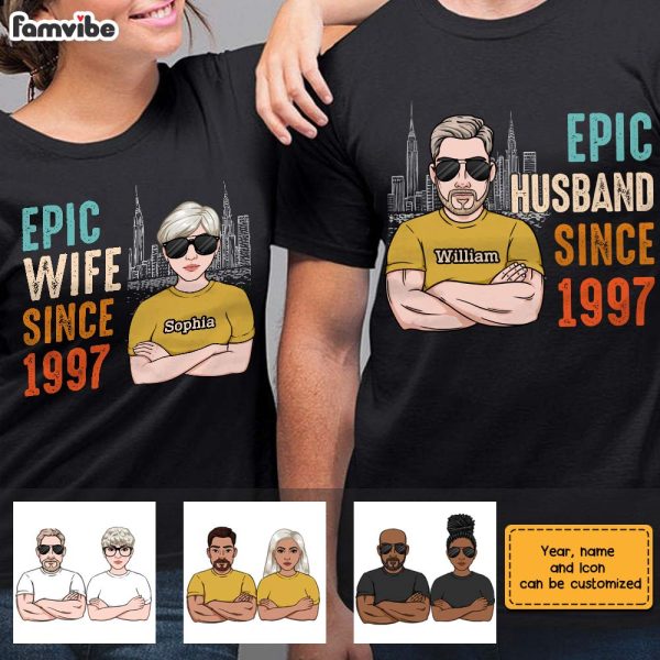 Personalized  Epic Couple T Shirt JN282 58O28 on Sale - Image 3