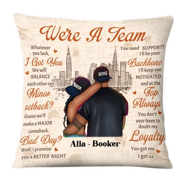 Personalized Couple We re A Team Pillow DB23 36O28 For Cheap