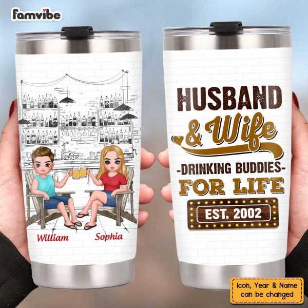 Personalized Anniversary Couple Steel Tumbler JL181 85O47 For Cheap - Image 4