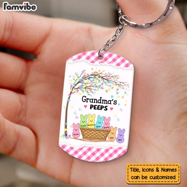 Personalized Gift Grandma Bunny Easter Aluminum Keychain 23411 For Cheap - Image 2