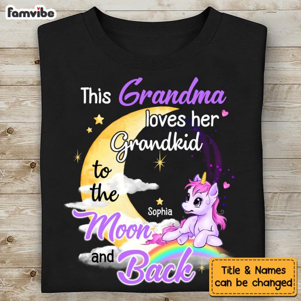 Personalized This Grandma Loves Her Grandkids To The Moon And Back Shirt - Hoodie - Sweatshirt 22702 Cheap - Image 4