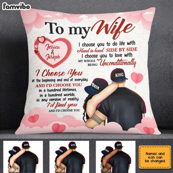 Personalized To My Wife I Choose You Pillow JN221 30O31 Online Hot Sale - Image 3