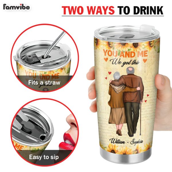 Personalized To My Husband Sunflower Steel Tumbler JL83 30O28 Fashion - Image 3