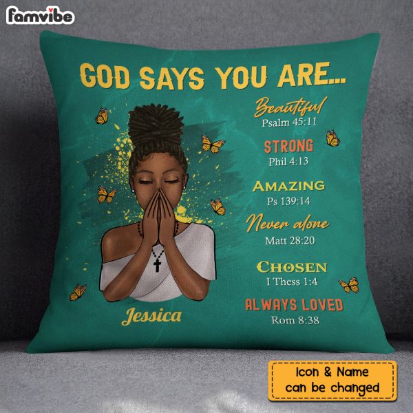 Personalized You Are Daughter Bible Verses Pillow NB285 36O73 For Sale - Image 2