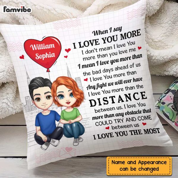 Personalized Couple I Love You The Most  Pillow JL303 32O47 Online - Image 3