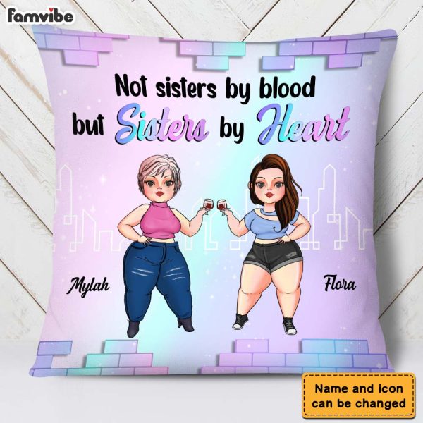 Personalized Friends Not Sisters By Blood But Sisters By Heart Pillow 22663 For Cheap - Image 3