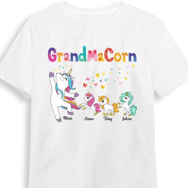 Personalized Grandmacorn Colorful Flower Shirt - Hoodie - Sweatshirt 23474 Online