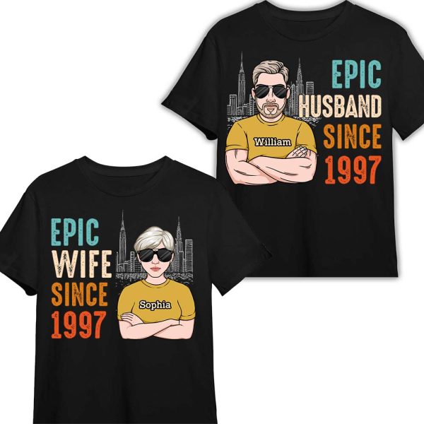 Personalized  Epic Couple T Shirt JN282 58O28 on Sale