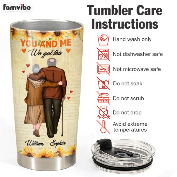 Personalized To My Husband Sunflower Steel Tumbler JL83 30O28 Fashion - Image 2