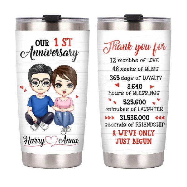 Personalized Anniversary Steel Tumbler JL161 85O28 Discount