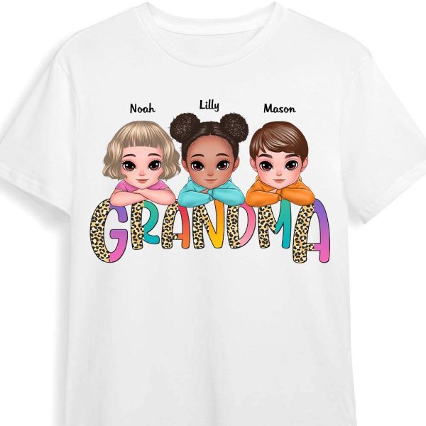 Personalized Gift for Grandma Leopard Print Shirt - Hoodie - Sweatshirt 23599 Cheap