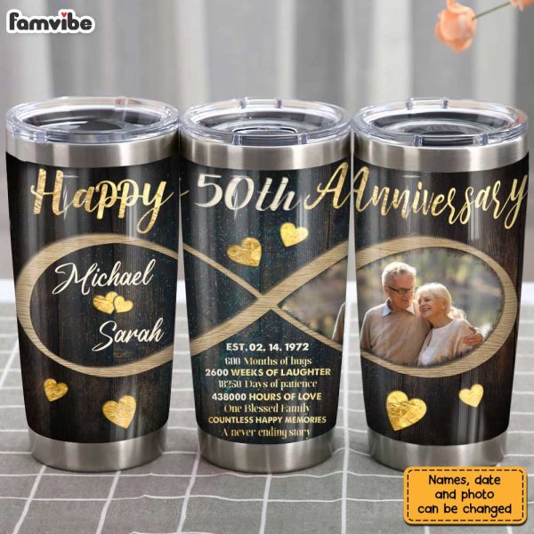 Personalized Anniversary Photo Steel Tumbler JL219 30O31 Online - Image 3