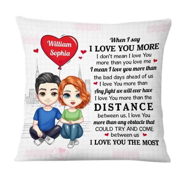 Personalized Couple I Love You The Most  Pillow JL303 32O47 Online