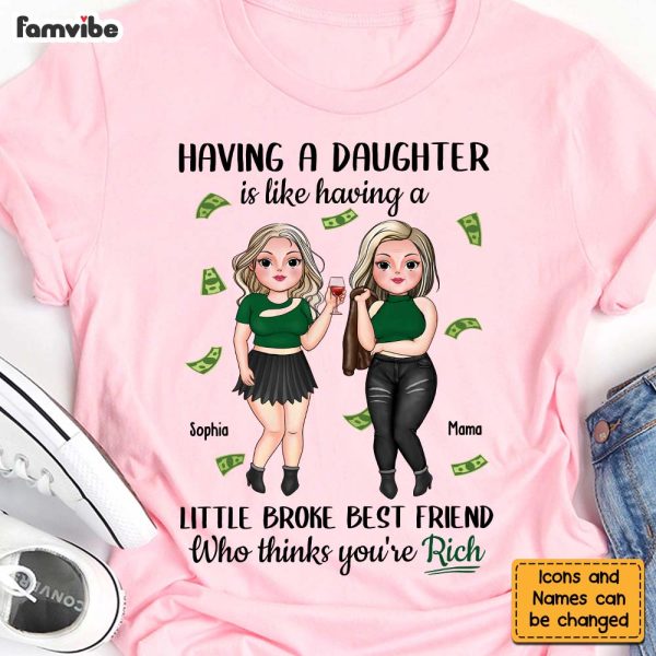 Personalized Gift Having A Daughter Shirt - Hoodie - Sweatshirt 24007 Online - Image 5