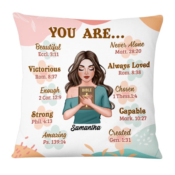 Personalized Gift For Daughter You Are Bible Verses Pillow 22685 Online Sale