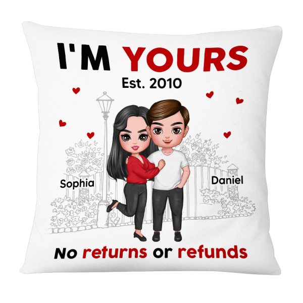 Personalized Couple I m Yours Pillow JL213 23O53 Online Sale