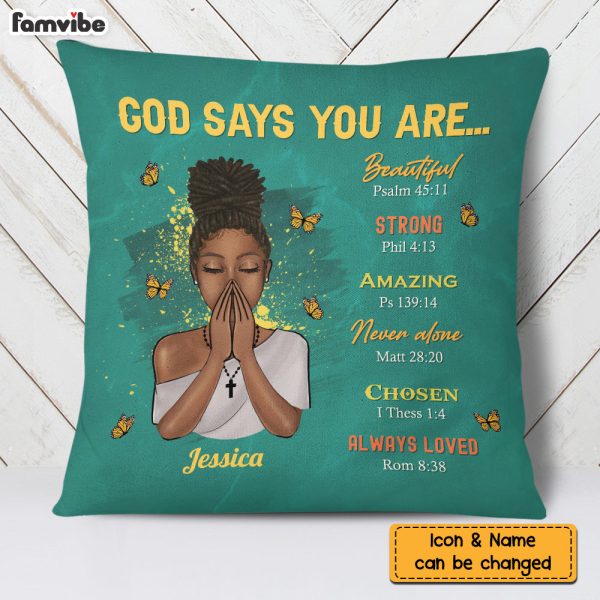 Personalized You Are Daughter Bible Verses Pillow NB285 36O73 For Sale - Image 3